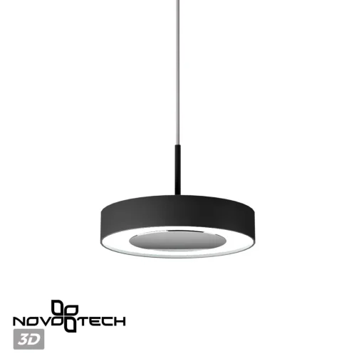 Светильник подвесной LED Mirror 359281 Novotech чёрный 1 лампа, основание чёрное в стиле хай-тек современный  фото 5