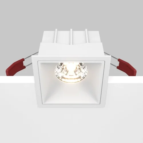 Светильник точечный Alfa LED DL043-01-15W3K-D-SQ-W Maytoni белый 1 лампа, основание белое в стиле современный  фото 5
