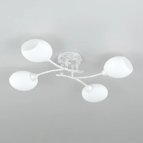 Люстра потолочная Флорида CL148140 Citilux белая на 4 лампы, основание белое в стиле современный  фото 4