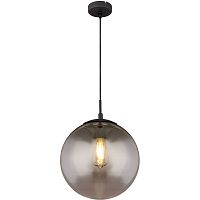 Светильник подвесной Blama 15830H1 Globo чёрный серый 1 лампа, основание чёрное в стиле современный шар