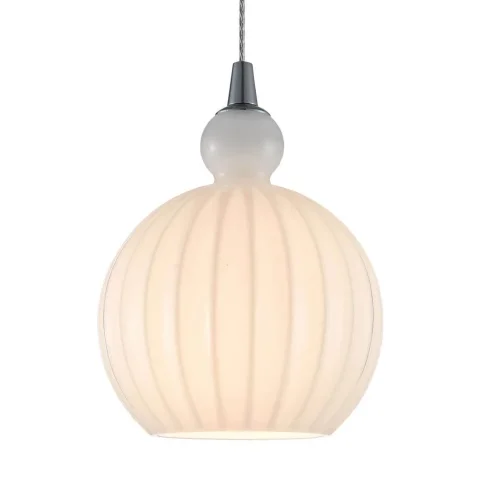 Светильник подвесной Chimera 2329-1P Favourite белый 1 лампа, основание хром в стиле современный выдувное фото 3