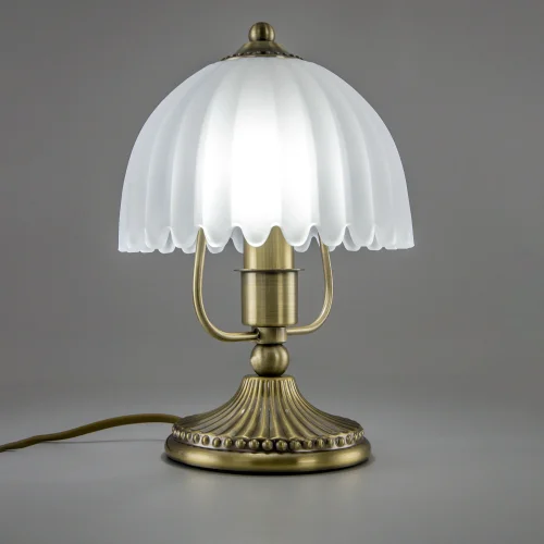 Настольная лампа Севилья CL414813 Citilux белая 1 лампа, основание бронзовое металл в стиле классический  фото 2