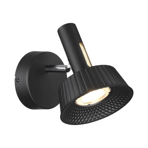 Бра LED Mali 6643/7WL Odeon Light чёрный на 1 лампа, основание чёрное в стиле хай-тек  фото 2