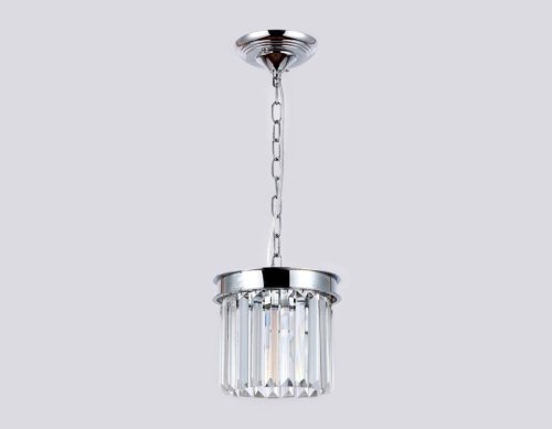 Светильник подвесной TR5101 Ambrella light прозрачный 1 лампа, основание хром в стиле современный классический  фото 2