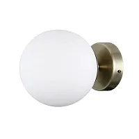 Бра Avetrana OML-66601-01 Omnilux белый 1 лампа, основание бронзовое в стиле современный 