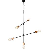 Светильник подвесной Sticks 6270-NW Nowodvorski без плафона 5 ламп, основание чёрное в стиле лофт 