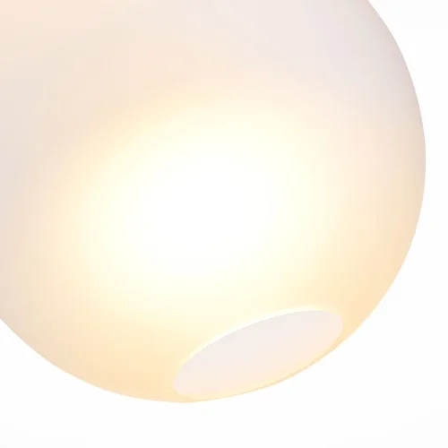 Светильник подвесной Bopone SL1133.523.01 ST-Luce белый 1 лампа, основание латунь в стиле современный шар фото 3