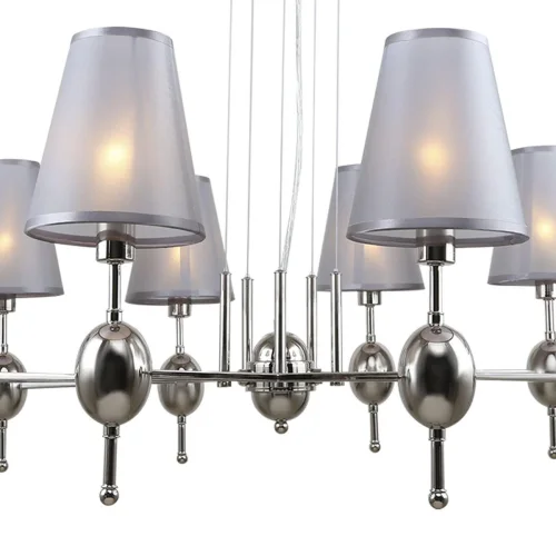 Люстра подвесная Elegy 2106/10S Escada серая на 10 ламп, основание никель в стиле современный  фото 4