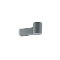 Настенный светильник CLIO MAP1 GRIGIO Ideal Lux уличный IP44 серый 1 лампа, плафон серый в стиле современный E27