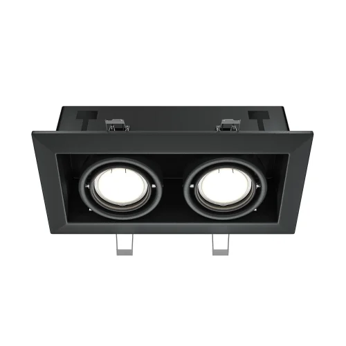 Светильник карданный Metal DL008-2-02-B Maytoni чёрный 2 лампы, основание чёрное в стиле модерн  фото 7