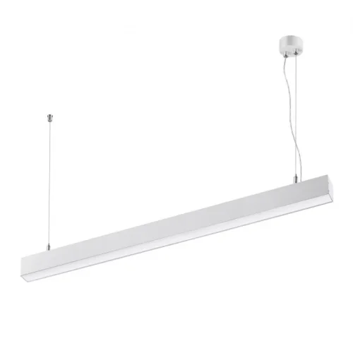 Светильник подвесной LED Iter 358867 Novotech белый 1 лампа, основание белое в стиле современный минимализм линейный