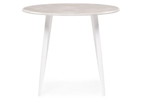 Деревянный стол Абилин 90 мрамор светло-серый / белый матовый 507216 Woodville столешница серая мрамор из мдф фото 2