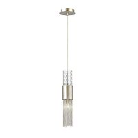 Светильник подвесной Perla 4631/1 Odeon Light прозрачный 1 лампа, основание серебряное в стиле арт-деко 