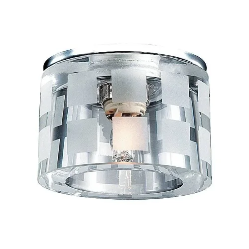 Светильник точечный G9 NORD 369808 Novotech прозрачный 1 лампа, основание хром серое в стиле современный 