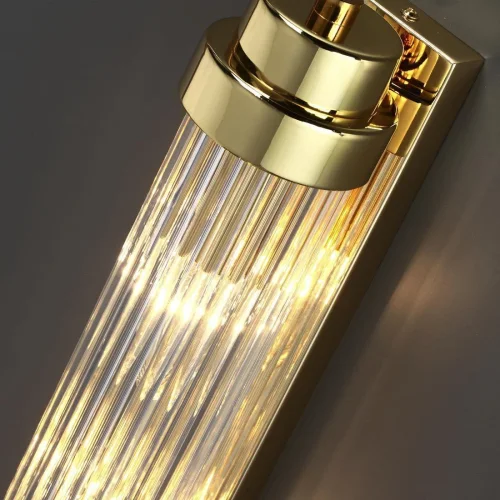 Бра Lordi 4822/2W Odeon Light прозрачный на 2 лампы, основание золотое в стиле классический  фото 3