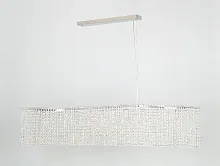 Люстра подвесная 10910/S Newport прозрачная на 10 ламп, основание никель в стиле американский современный 