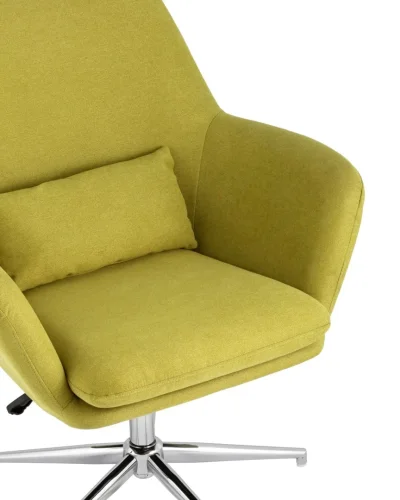Кресло Рон регулируемое, травяной УТ000001761 Stool Group, зелёный/ткань, ножки/металл/серебристый, размеры - ****850*760мм фото 2