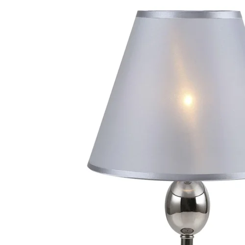 Настольная лампа Elegy 2106/1 Escada серая 1 лампа, основание никель металл в стиле современный  фото 4
