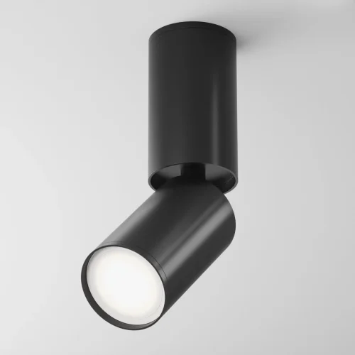 Светильник накладной Focus S C051CL-01B Maytoni чёрный 1 лампа, основание чёрное в стиле современный хай-тек круглый фото 3