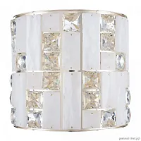 Бра LED Crossa 5072/28WL Odeon Light белый 1 лампа, основание золотое в стиле современный 