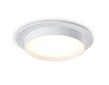 Светильник точечный TN5225 Ambrella light белый 1 лампа, основание белое в стиле современный хай-тек круглый