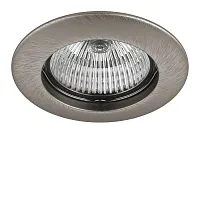 Светильник точечный TESO FIX 011075 Lightstar Италия никель серый 1 лампа, основание серое никель в стиле хай-тек 