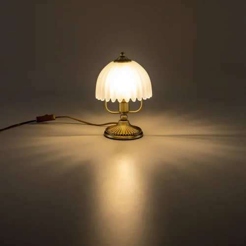 Настольная лампа Севилья CL414813 Citilux белая 1 лампа, основание бронзовое металл в стиле классический  фото 4