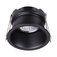 Светильник точечный Butt 370445 Novotech чёрный 1 лампа, основание чёрное в стиле современный 