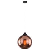 Светильник подвесной лофт Splendido A4285SP-1AC Arte Lamp красный медь 1 лампа, основание чёрное в стиле лофт шар