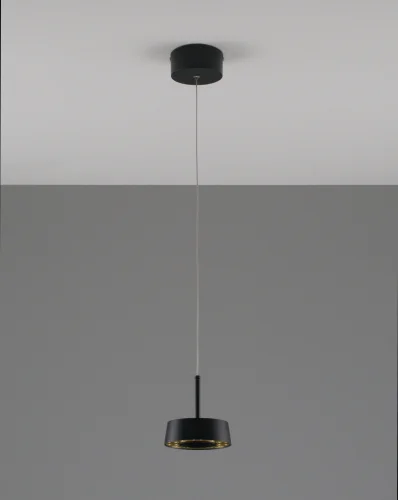 Светильник подвесной LED Luma V10855-PL Moderli чёрный 1 лампа, основание чёрное в стиле современный  фото 2
