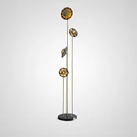 Торшер CAMELLIA FL Латунь 179840-26 ImperiumLoft  белый 4 лампы, основание латунь в стиле современный лофт
