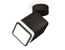 Светильник накладной Techno spot XM7813021 Ambrella light чёрный 1 лампа, основание чёрное в стиле хай-тек современный квадратный