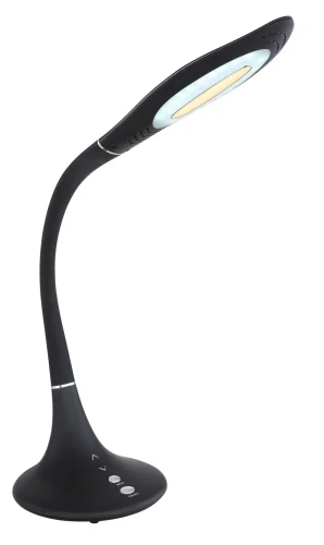 Настольная лампа LED Pattaya 58271B Globo чёрная 1 лампа, основание чёрное полимер в стиле минимализм современный 