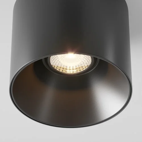 Светильник накладной Alfa LED C064CL-01-15W3K-RD-B Maytoni чёрный 1 лампа, основание чёрное в стиле современный хай-тек круглый фото 3
