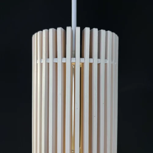 Светильник подвесной PUNKTO Белый 179841-26 ImperiumLoft белый 1 лампа, основание белое в стиле лофт  фото 6