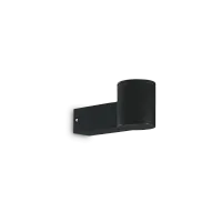 Настенный светильник CLIO MAP1 NERO Ideal Lux уличный IP44 чёрный 1 лампа, плафон чёрный в стиле современный E27