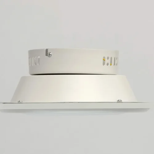 Светильник потолочный LED Платлинг 661016301 DeMarkt белый 1 лампа, основание белое в стиле хай-тек  фото 9
