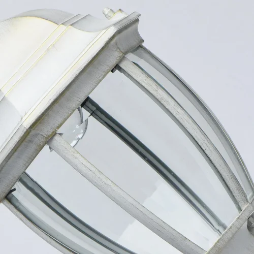 Подвесной светильник Фабур 804010801 DeMarkt уличный IP44 белый 1 лампа, плафон прозрачный в стиле классический E27 фото 7