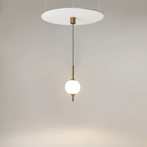 Светильник подвесной LED The Sixth Sense Z020PL-L6BS3K Maytoni белый 1 лампа, основание латунь в стиле современный  фото 3