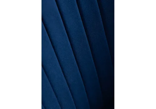 Стул на металлокаркасе Gabi 1 dark blue / black 15353 Woodville, синий/велюр, ножки/металл/чёрный, размеры - ****490*530 фото 6