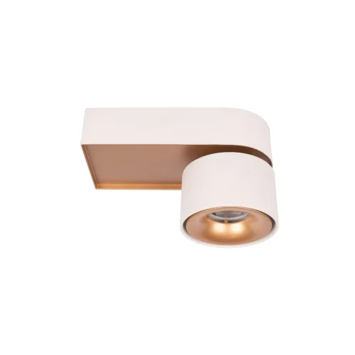 Светильник накладной LED Knof 10324/A Gold White LOFT IT белый золотой 1 лампа, основание белое в стиле современный хай-тек прямоугольный фото 3