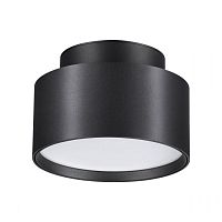 Светильник накладной LED Oro 358354 Novotech чёрный 1 лампа, основание чёрное в стиле хай-тек круглый