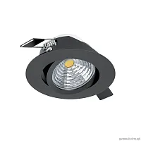 Светильник точечный LED Saliceto 33997 Eglo чёрный 1 лампа, основание чёрное в стиле современный круглый