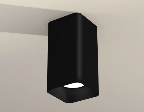Светильник накладной XS7821002 Ambrella light чёрный 1 лампа, основание чёрное в стиле современный хай-тек квадратный фото 3