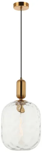 Светильник подвесной Base 2124/00/01P Stilfort прозрачный 1 лампа, основание медь в стиле современный лофт выдувное