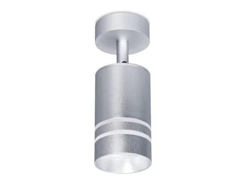 Светильник накладной LED TN246 Ambrella light серебряный 1 лампа, основание серебряное в стиле современный круглый фото 2