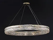 Люстра подвесная 10124+22/S gold Newport прозрачная на 26 ламп, основание золотое в стиле современный 