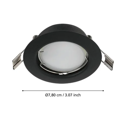 Светильник точечный Peneto 900753 Eglo чёрный 1 лампа, основание чёрное в стиле современный лофт  фото 2