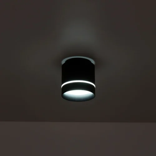 Светильник накладной LED Борн CL745021N Citilux чёрный 1 лампа, основание чёрное в стиле хай-тек современный круглый фото 3