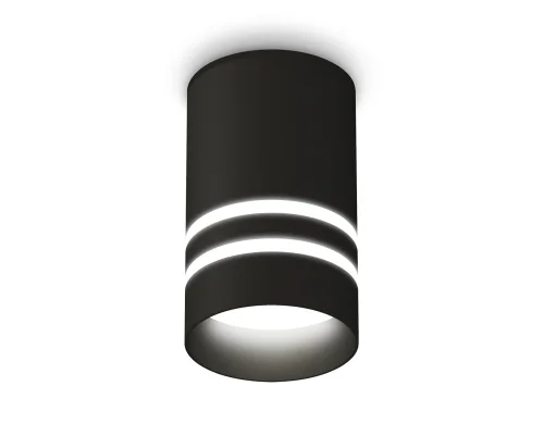 Светильник накладной Techno spot XS6302062 Ambrella light чёрный 1 лампа, основание чёрное в стиле современный круглый